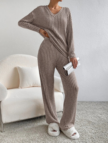 Lila Cozy Knit Lounge Set