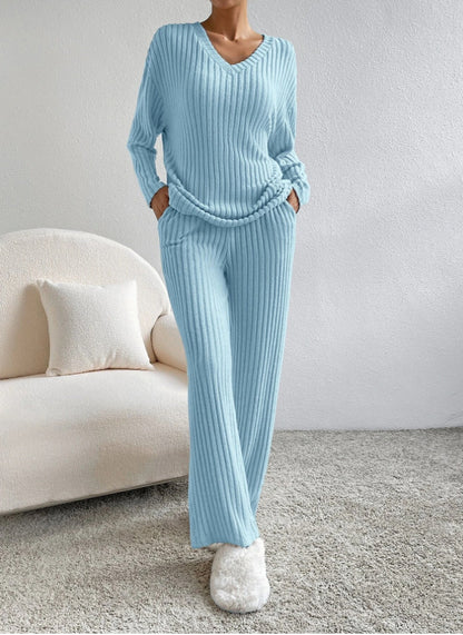 Lila Cozy Knit Lounge Set