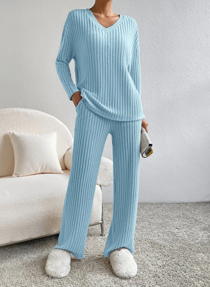 Lila Cozy Knit Lounge Set